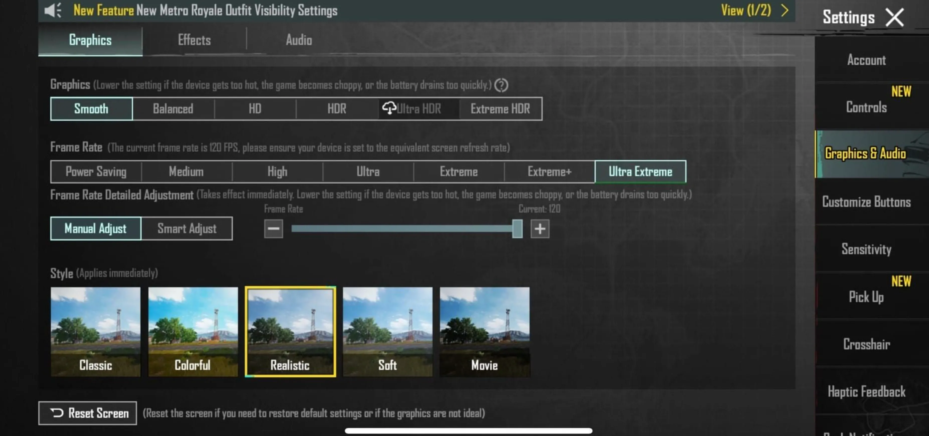 Best PUBG Mobile Graphics Settings